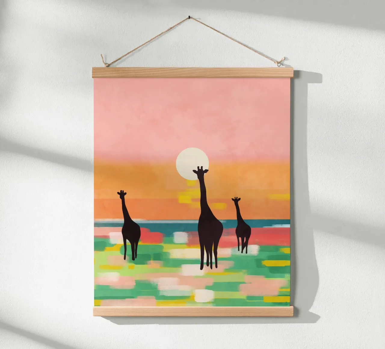 Costa cremisi poster con telaio in alluminio da Kintsugi99