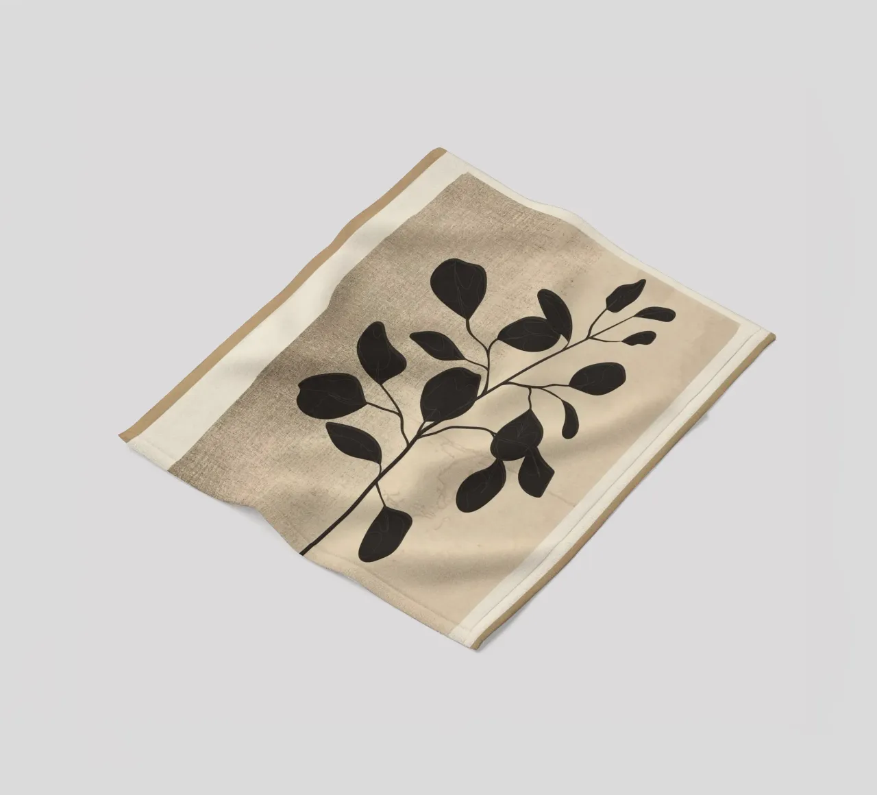 Modern Minimal Branch 1 coperta in pile da cityart