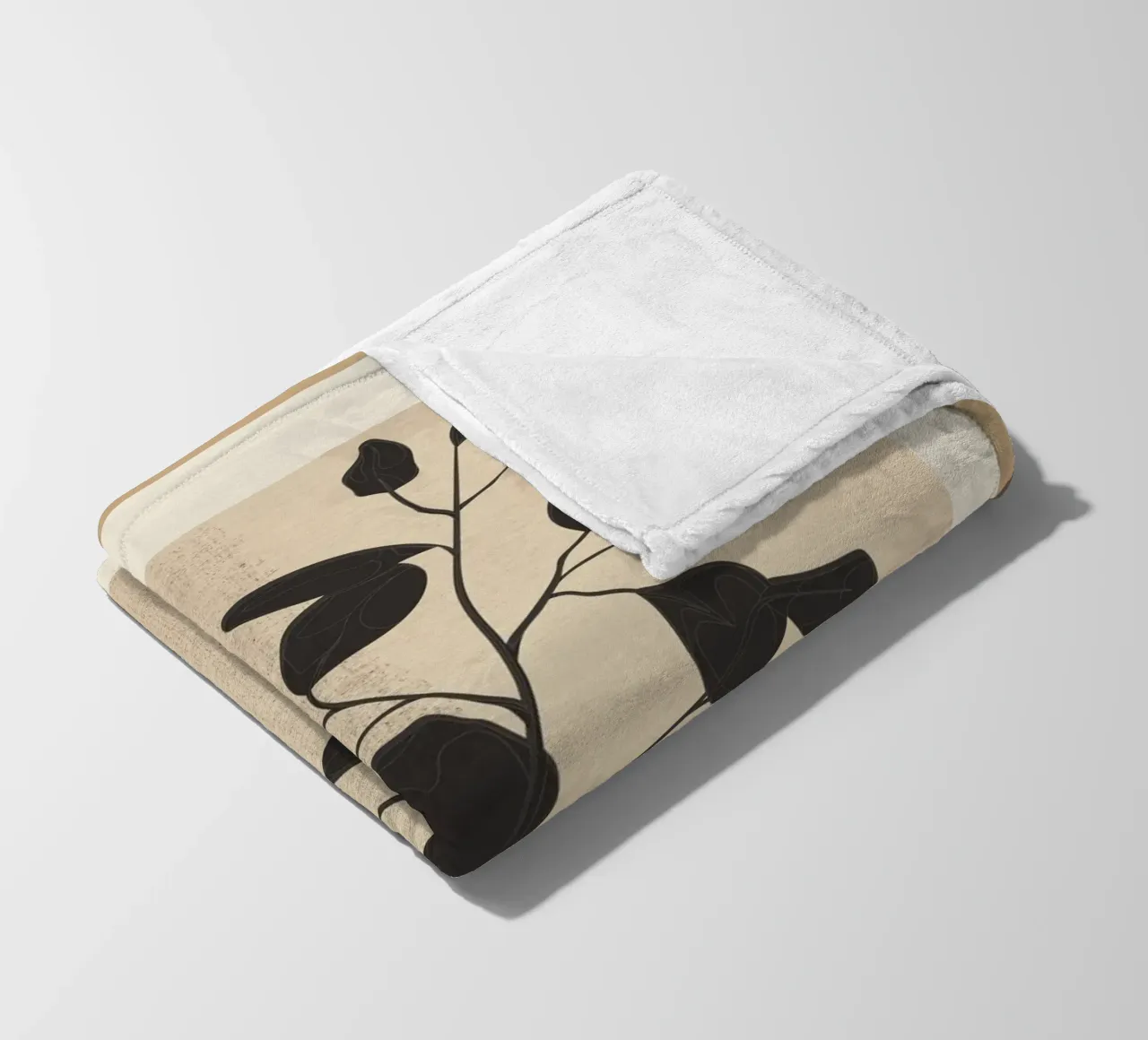 Modern Minimal Branch 1 coperta in pile da cityart