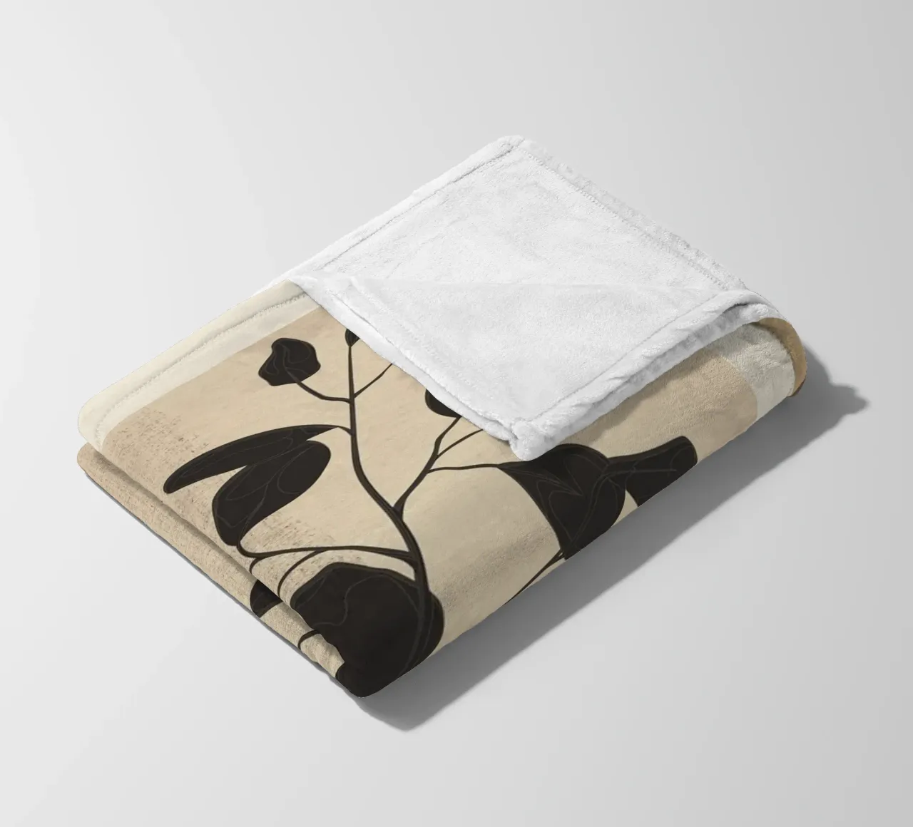 Modern Minimal Branch 1 Fleecedecke von cityart
