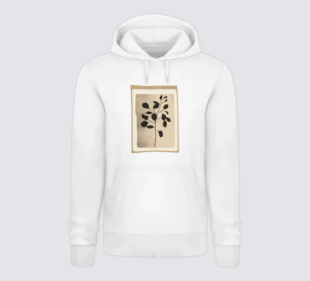 Modern Minimal Branch 1 felpa con cappuccio da cityart