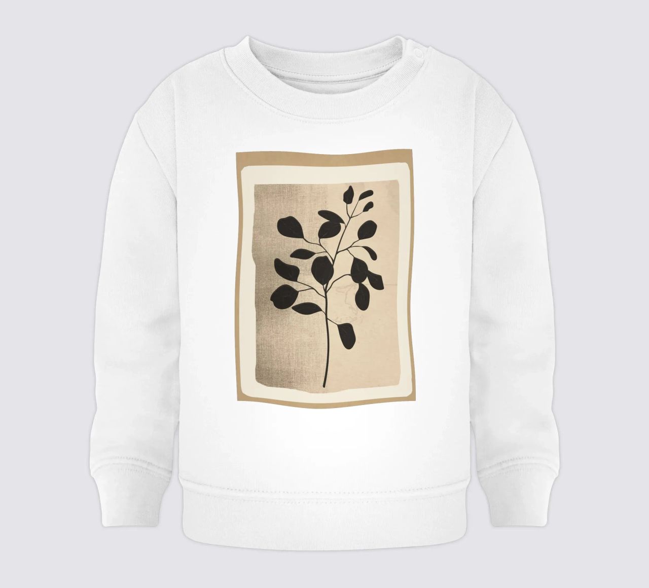 Modern Minimal Branch 1 felpa neonato da cityart