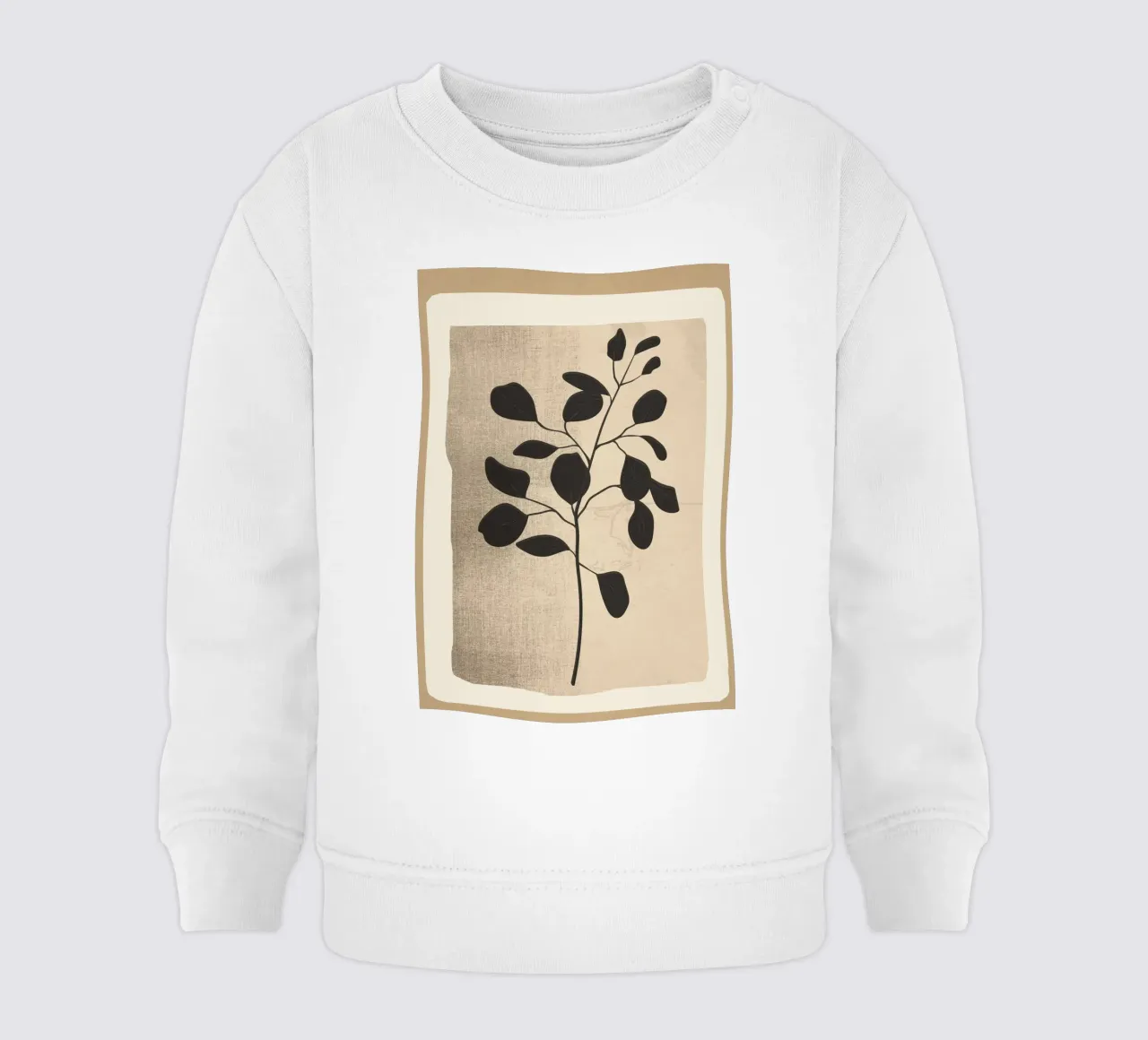 Modern Minimal Branch 1 felpa neonato da cityart