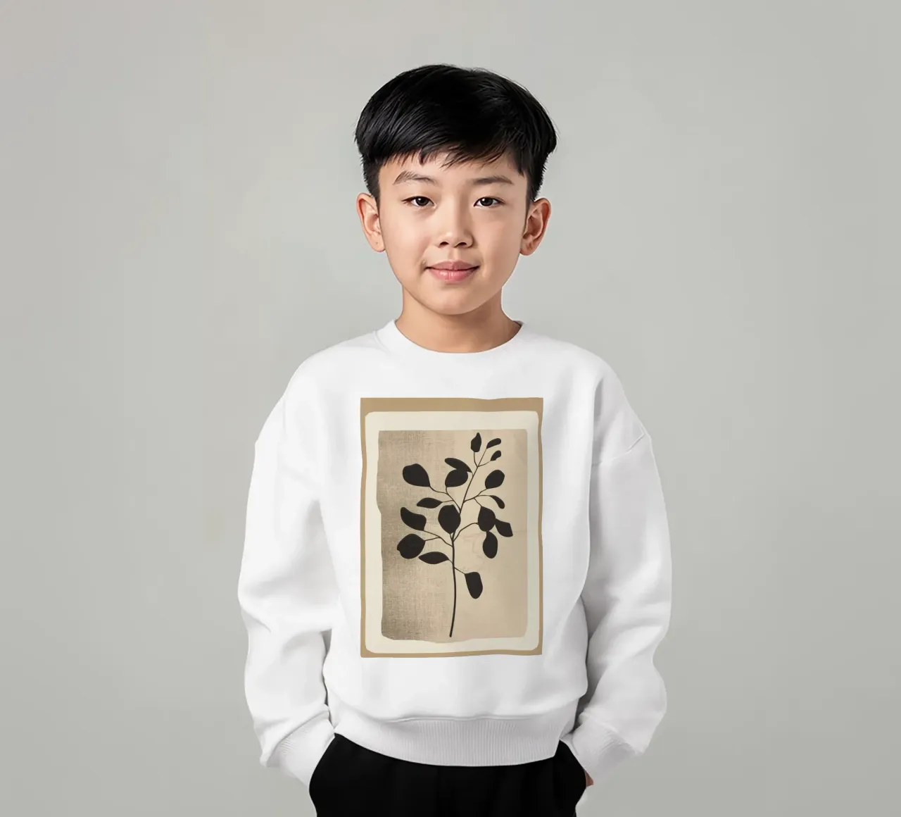 Modern Minimal Branch 1 felpa bambino da cityart