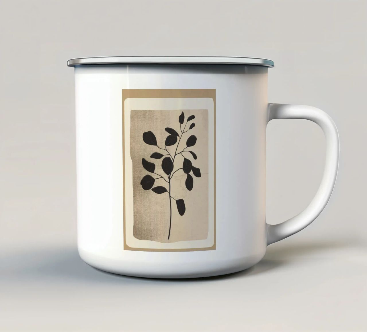 Modern Minimal Branch 1 tazza in smalto da cityart