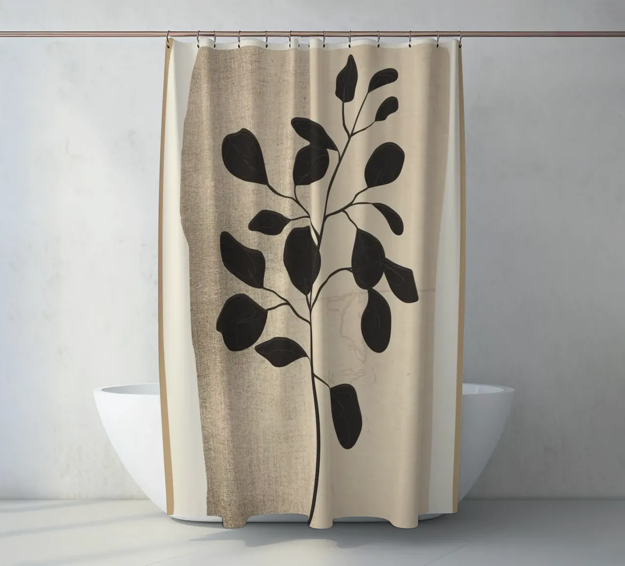 Modern Minimal Branch 1 tenda da doccia da cityart