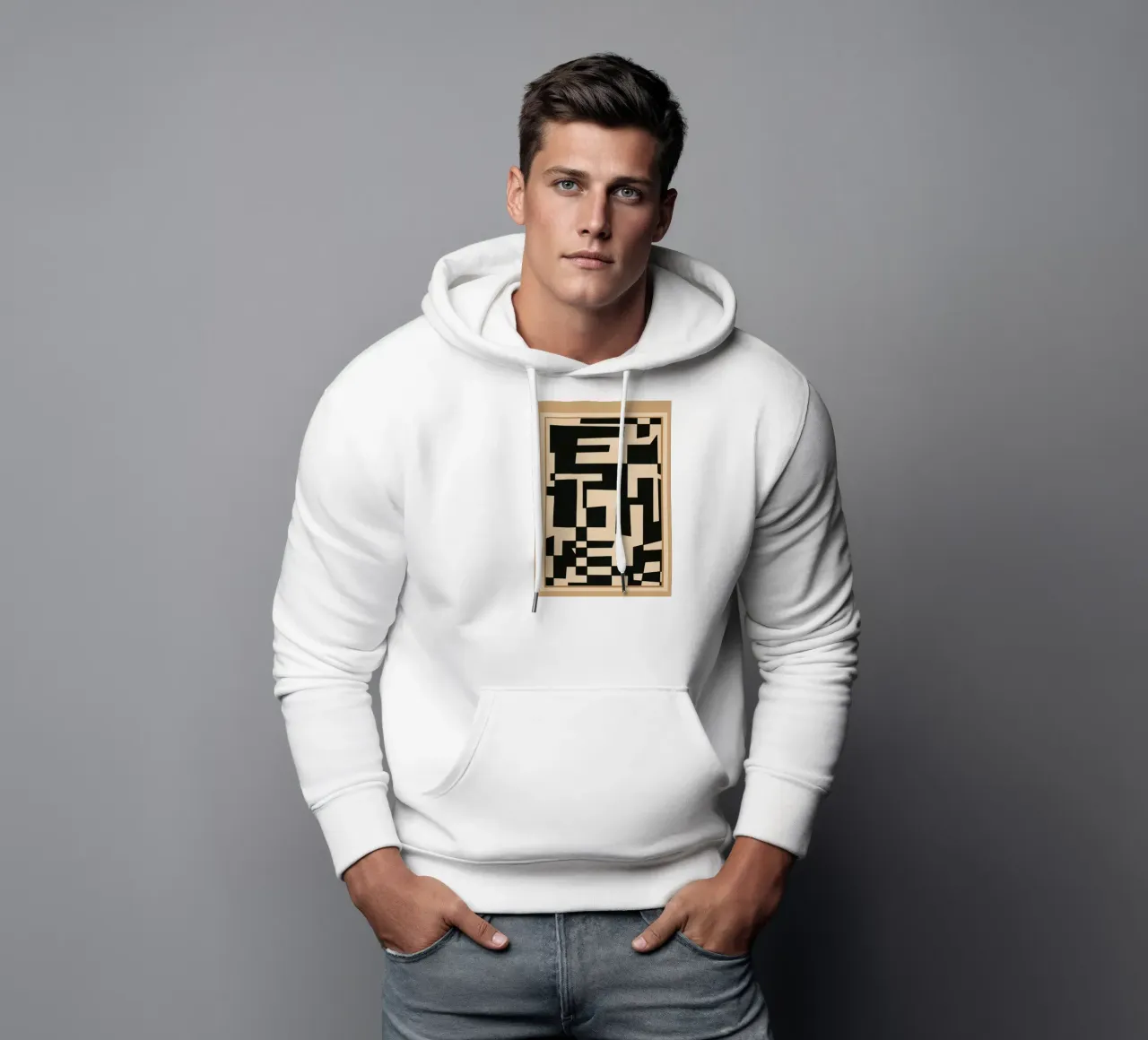 Abstract Edged Form Hoodie von cityart