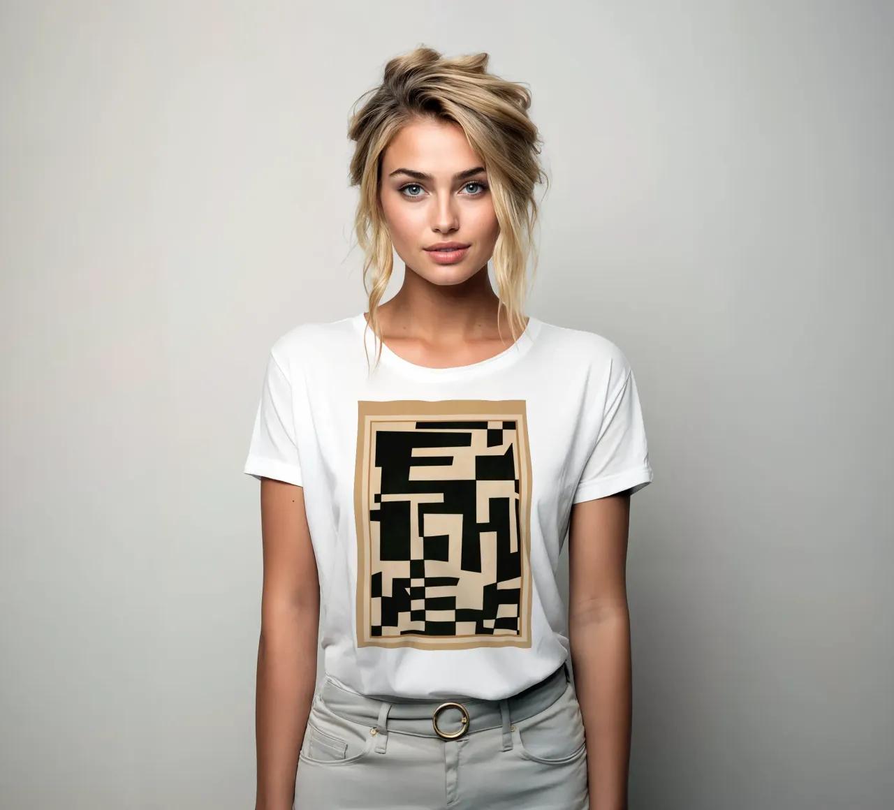 Abstract Edged Form t-shirt da donna da cityart