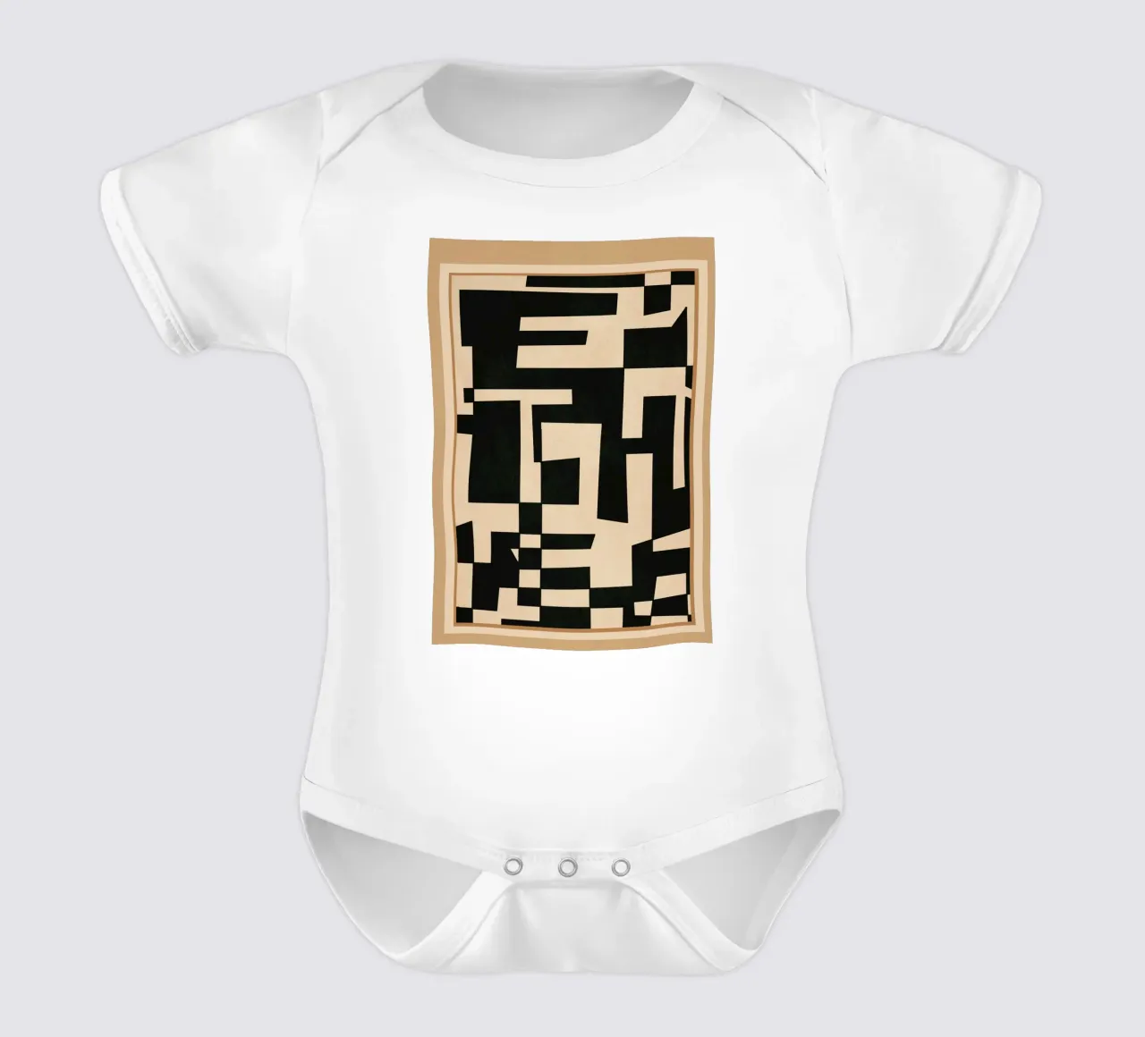 Abstract Edged Form Kurzarm Babybody von cityart