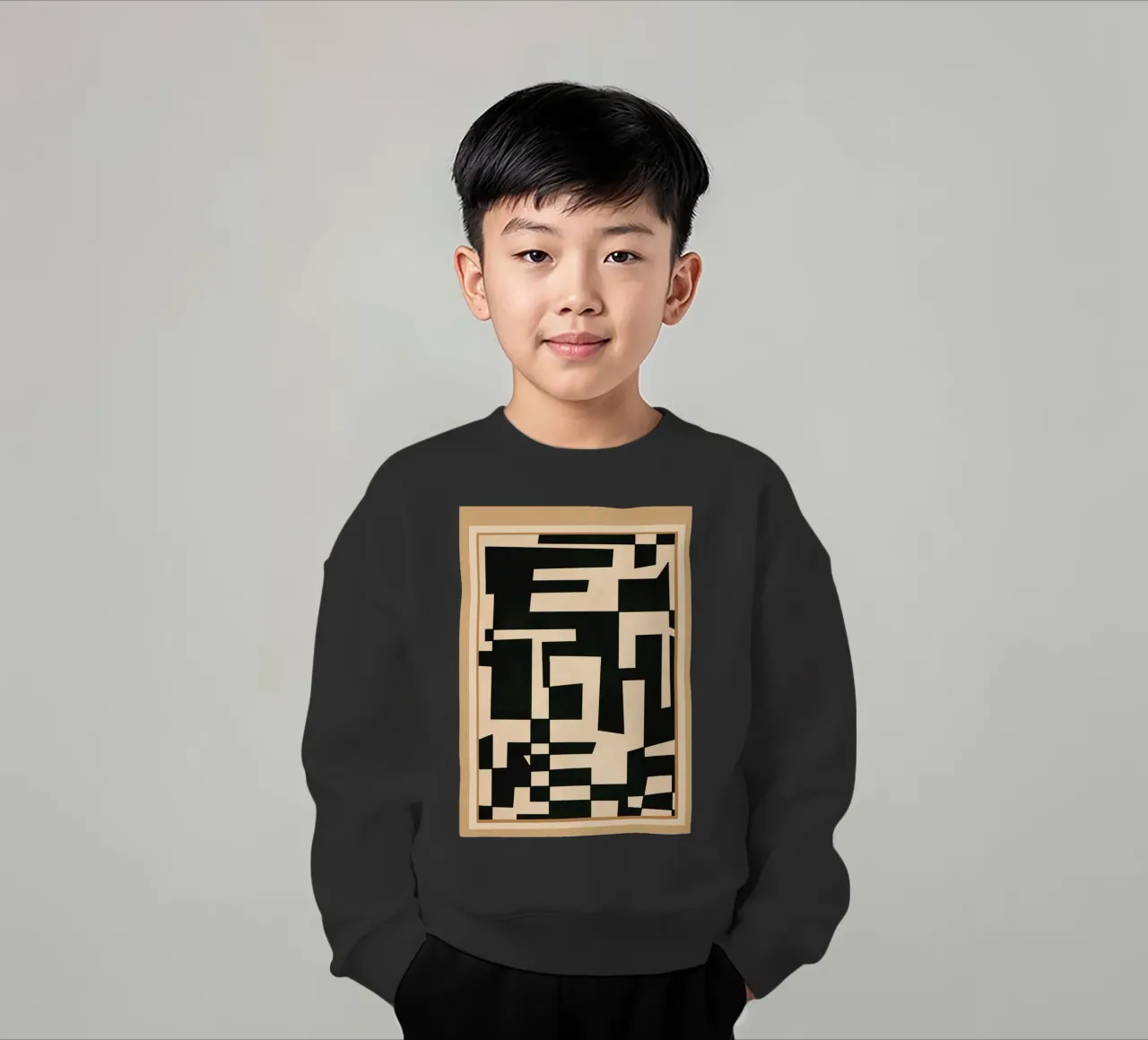 Abstract Edged Form felpa bambino da cityart