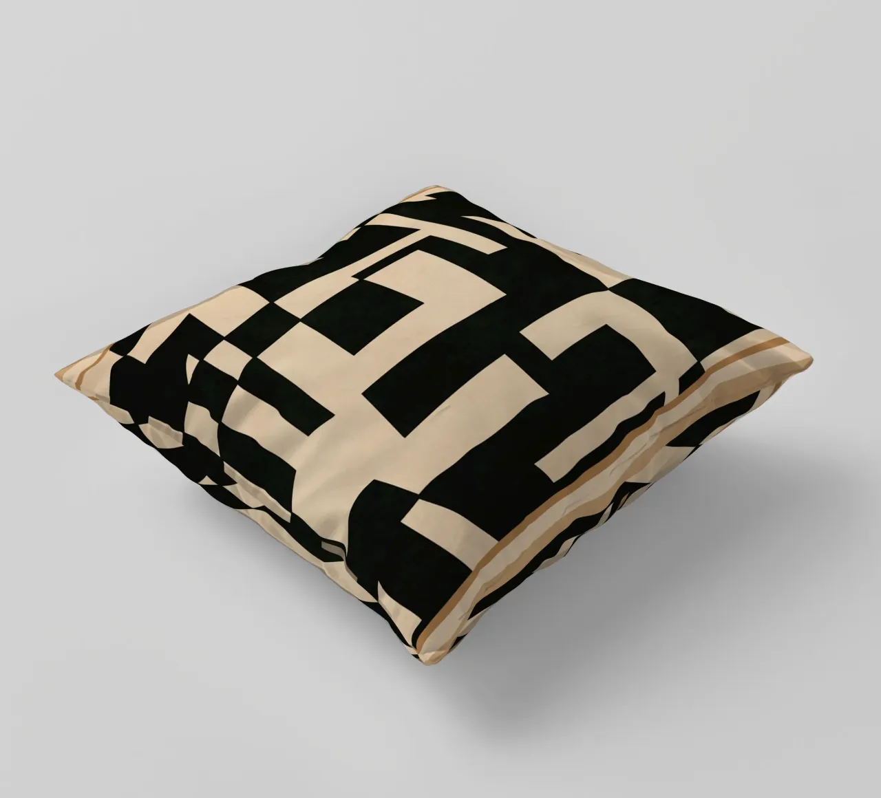 Abstract Edged Form Kissen von cityart