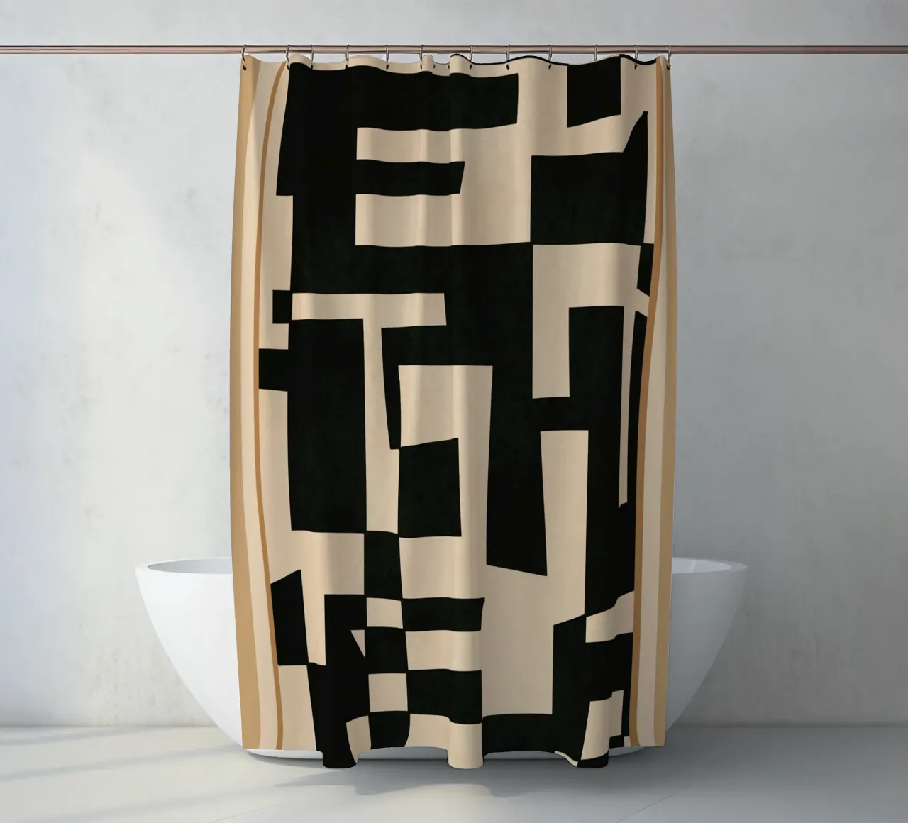 Abstract Edged Form tenda da doccia da cityart