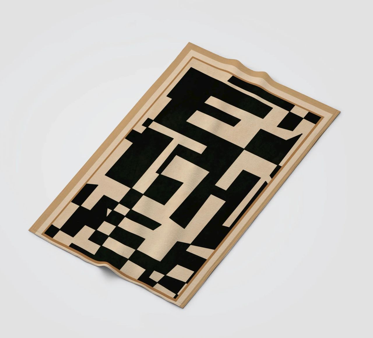 Abstract Edged Form coperta in pile da cityart