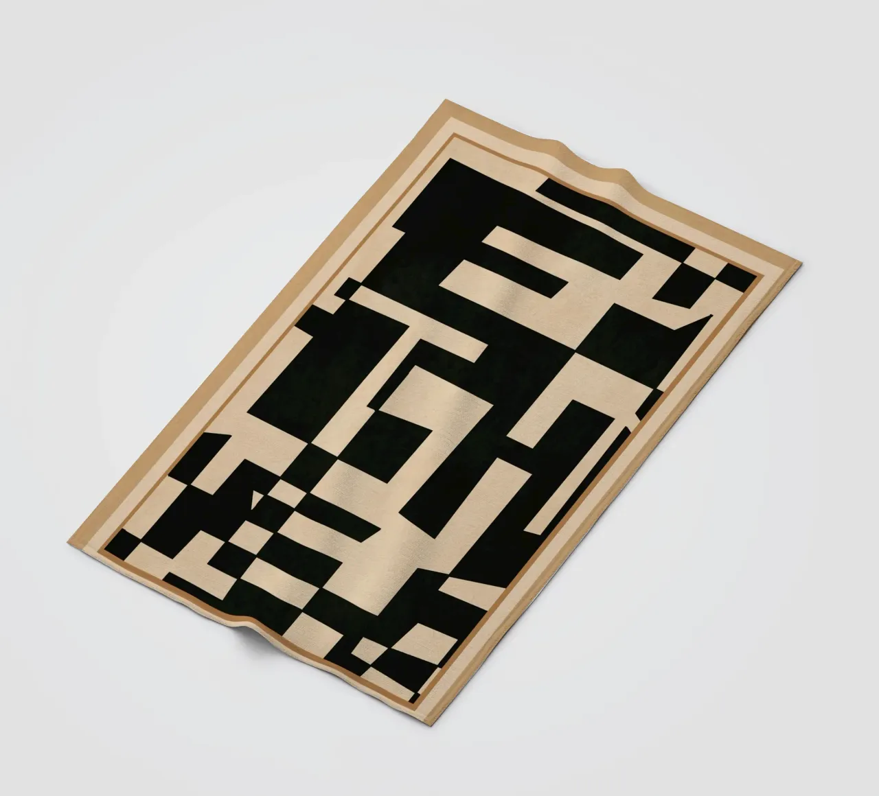 Abstract Edged Form Fleecedecke von cityart