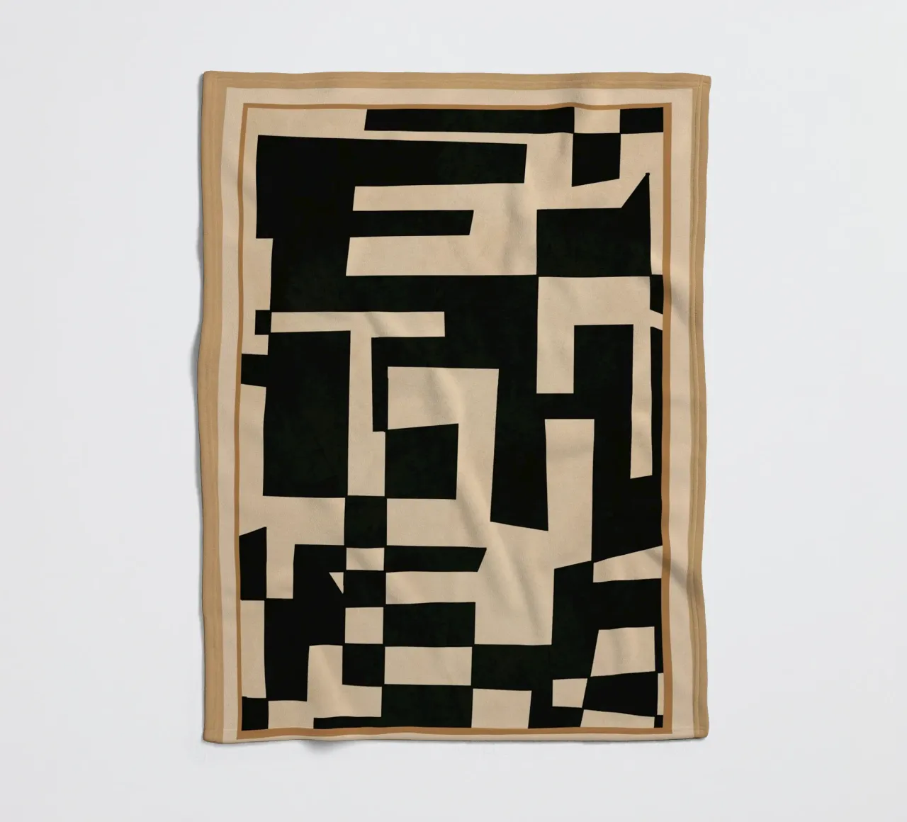 Abstract Edged Form fleece blanket by cityart