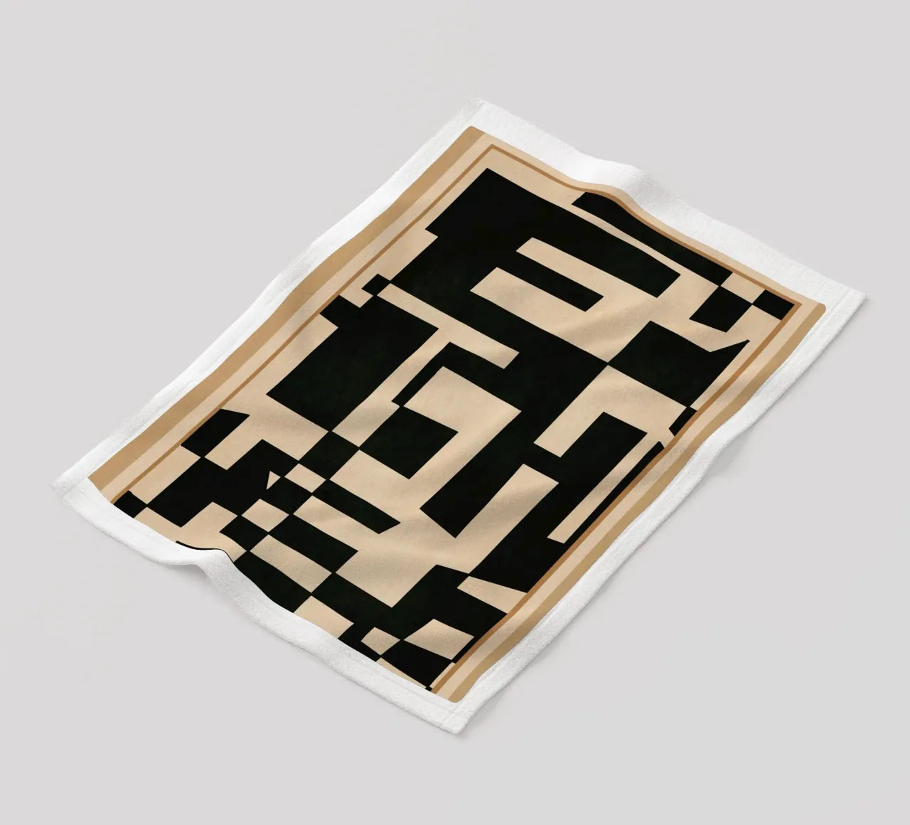 Abstract Edged Form coperta in pile da cityart