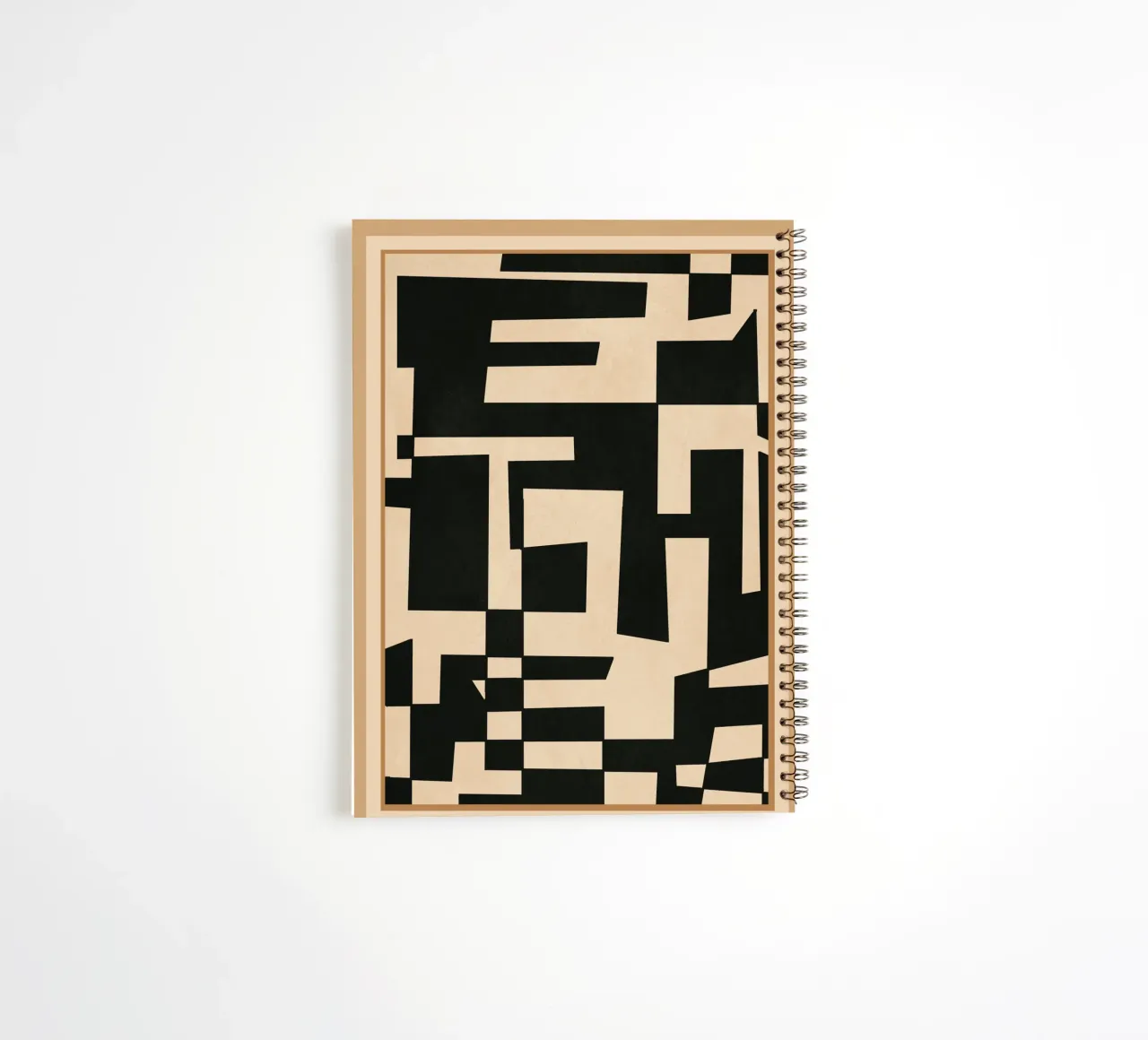 Abstract Edged Form spiral notebook by cityart