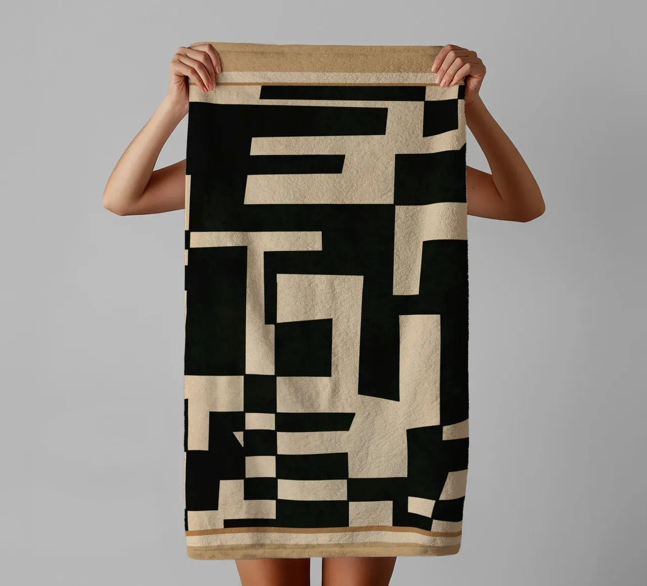 Abstract Edged Form towel by cityart