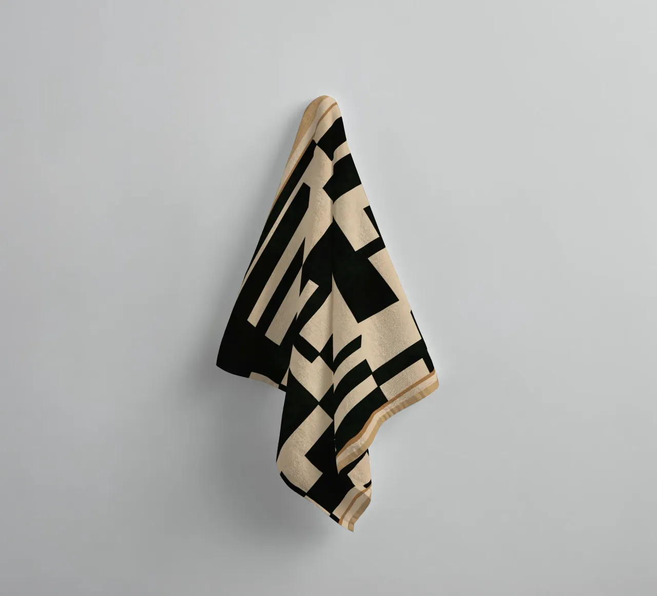 Abstract Edged Form towel by cityart