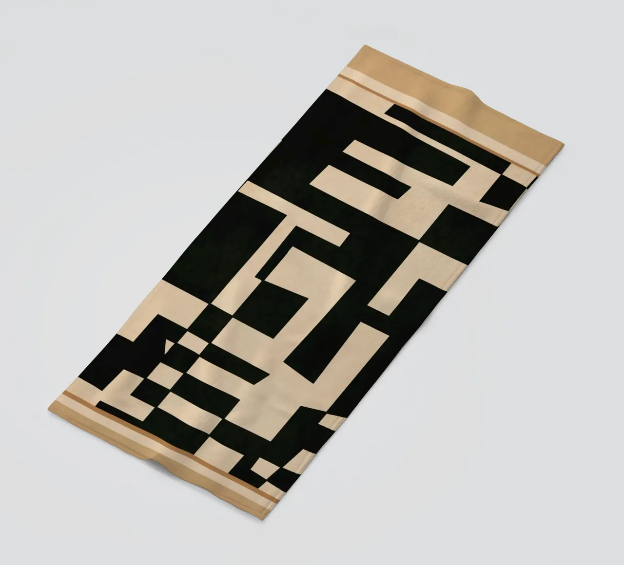 Abstract Edged Form Strandtuch von cityart