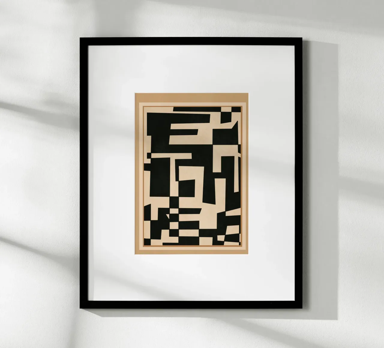 Abstract Edged Form poster da cityart
