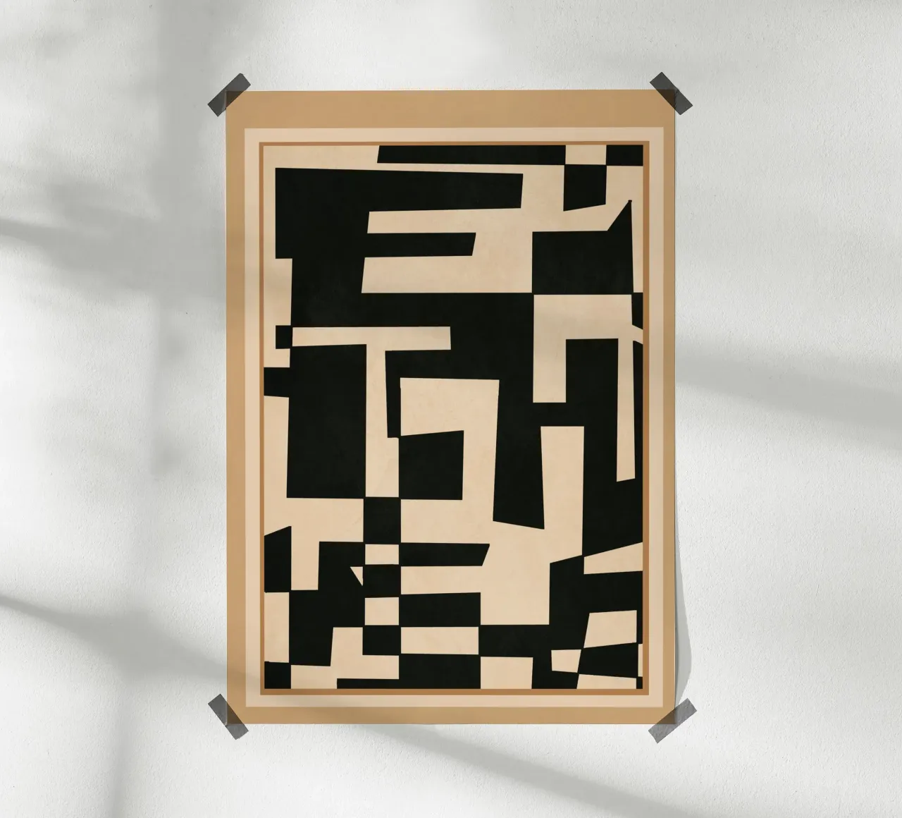 Abstract Edged Form poster da cityart