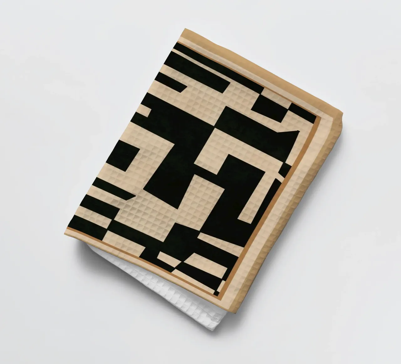 Abstract Edged Form tea towel by cityart
