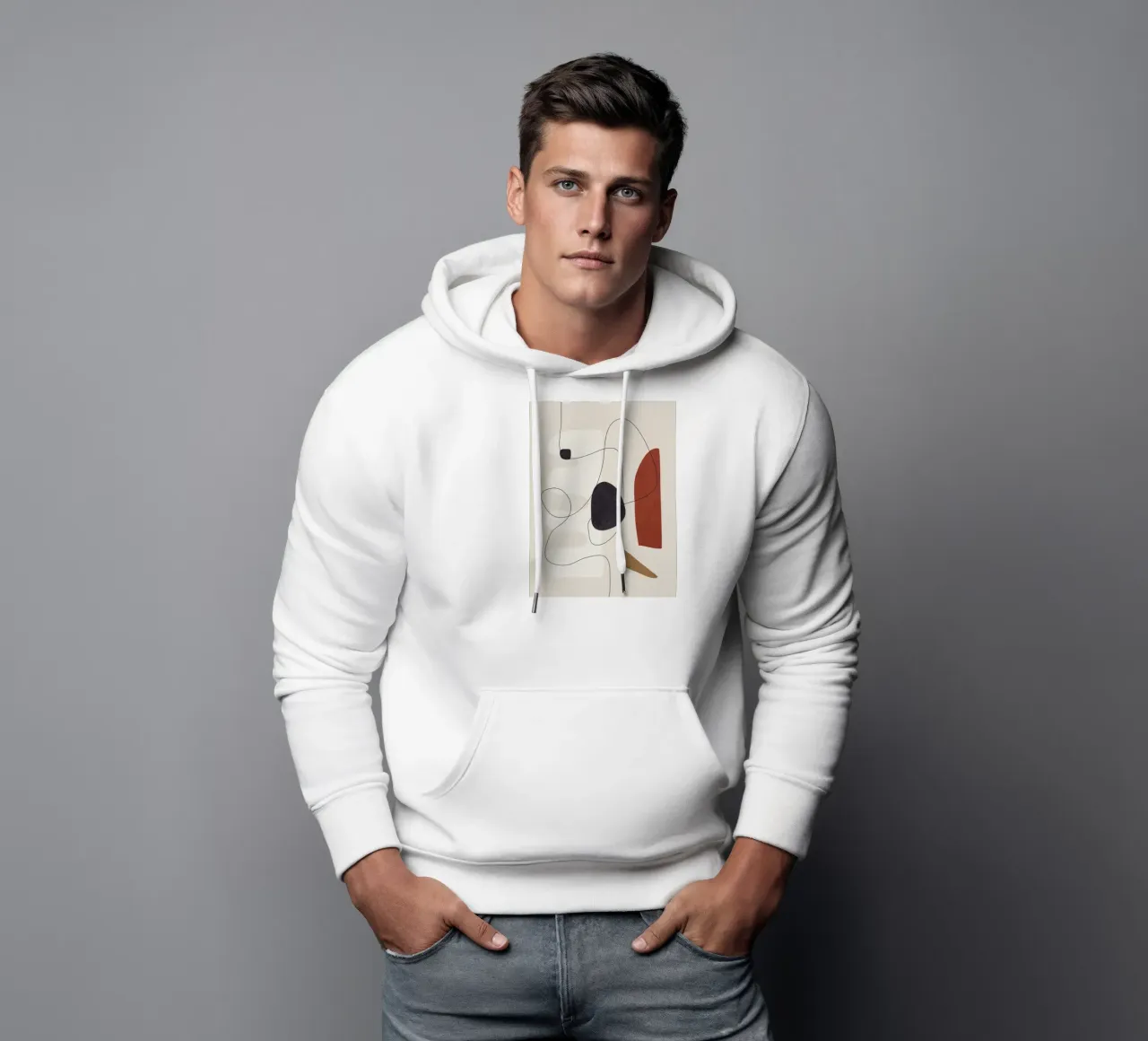 Abstract Minimal Shapes I hoodie by cityart