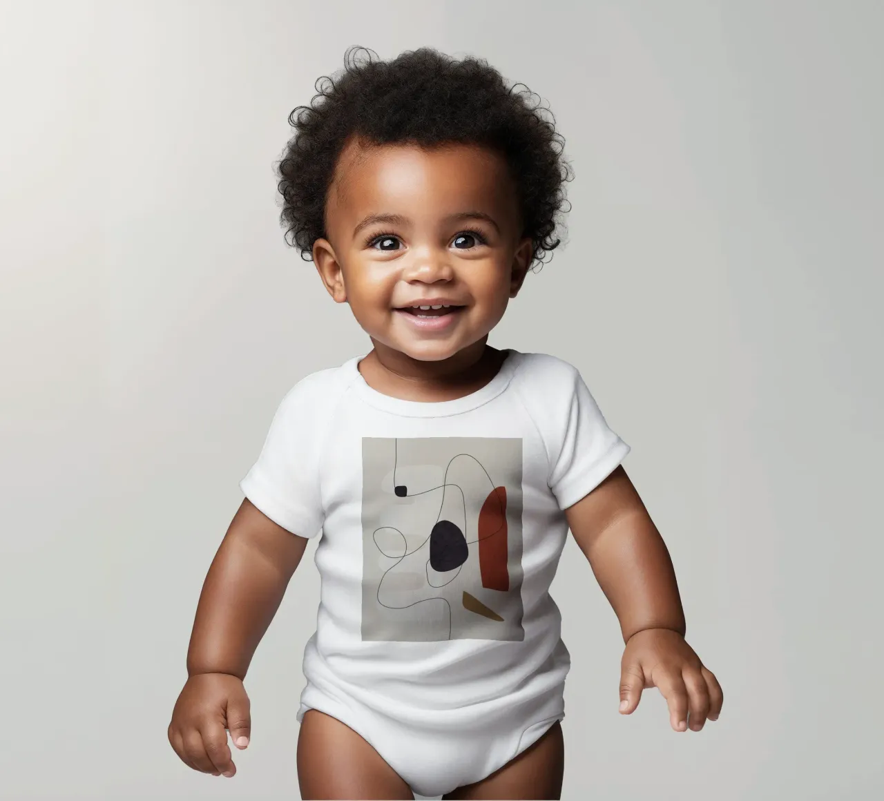 Abstract Minimal Shapes I Kurzarm Babybody von cityart