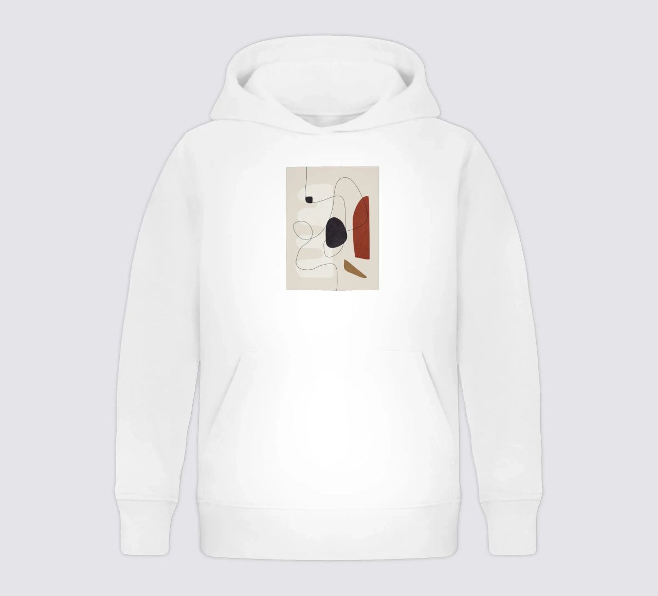 Abstract Minimal Shapes I felpa bambino con cappuccio da cityart