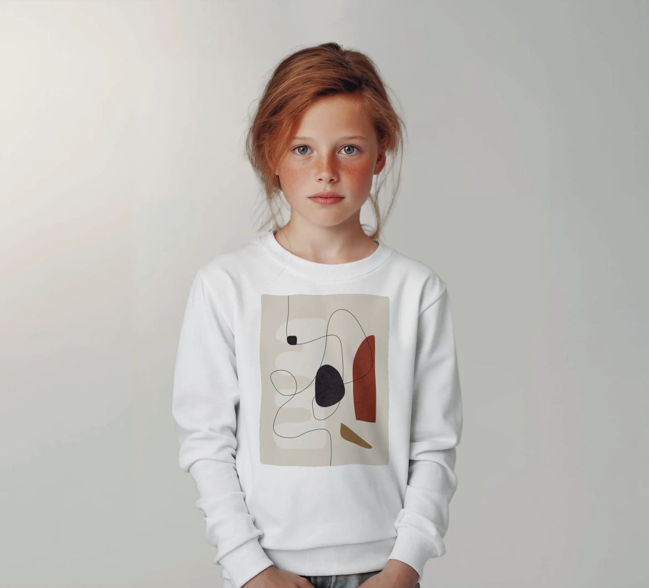 Abstract Minimal Shapes I felpa bambino da cityart