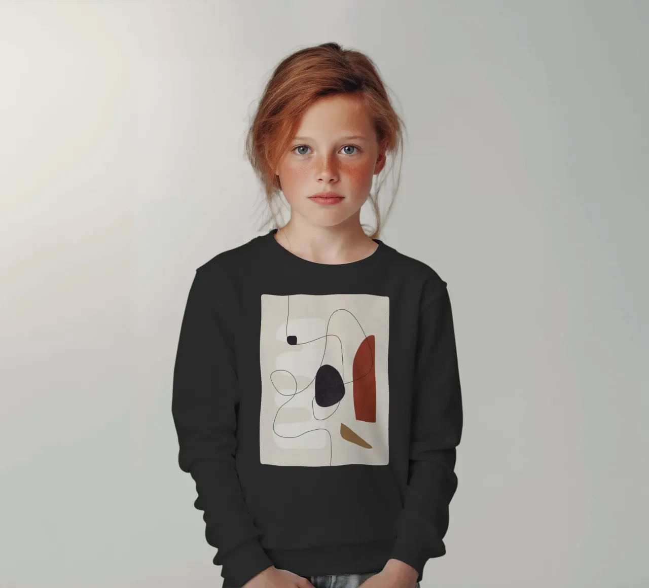 Abstract Minimal Shapes I felpa bambino da cityart