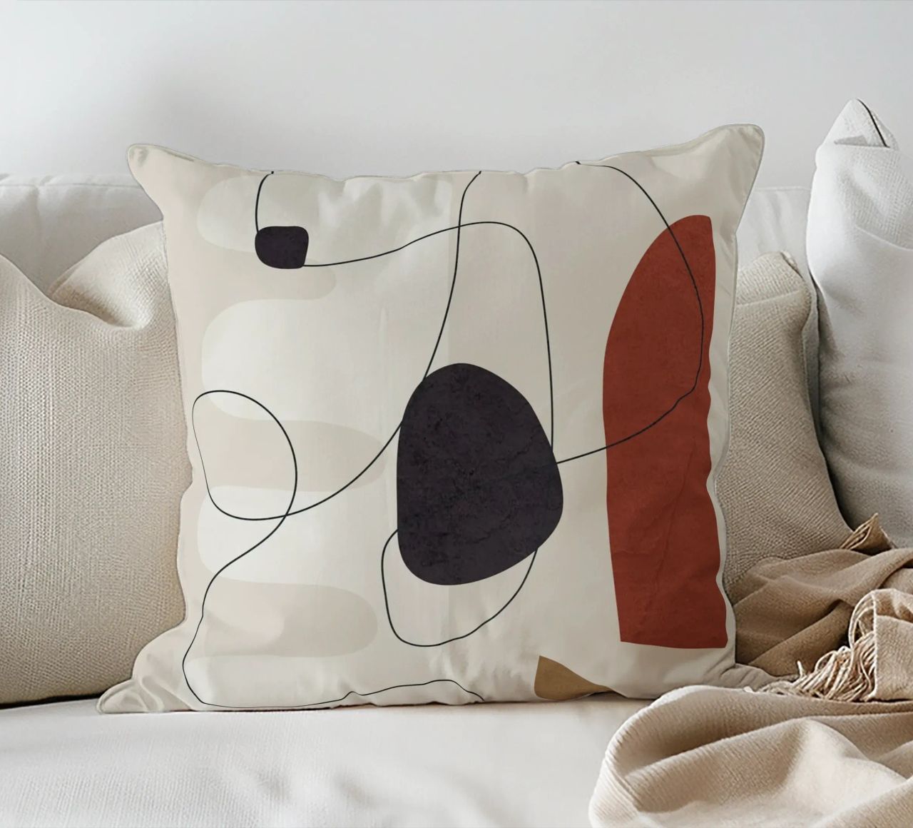 Abstract Minimal Shapes I cuscino da cityart