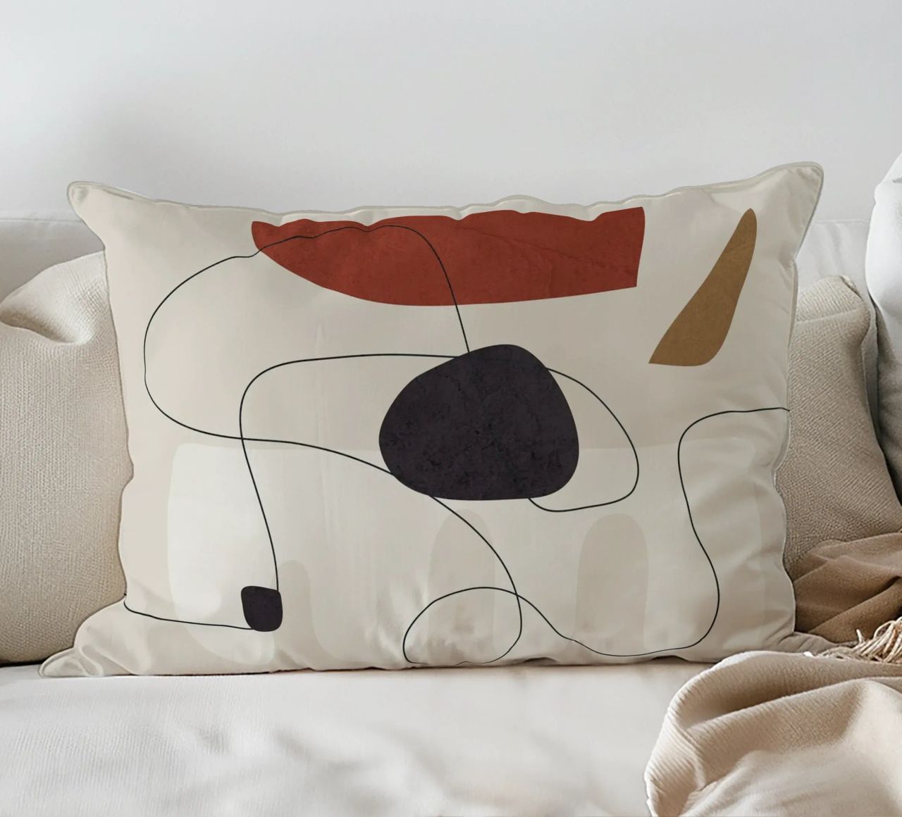 Abstract Minimal Shapes I cuscino da cityart