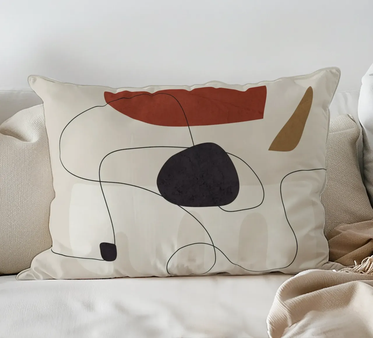 Abstract Minimal Shapes I cuscino da cityart