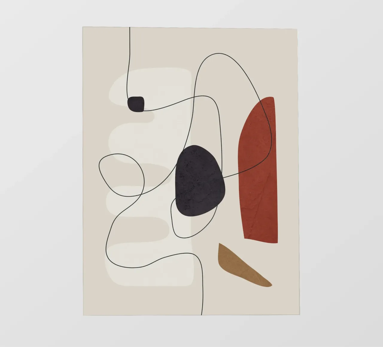 Abstract Minimal Shapes I PVC Plane von cityart