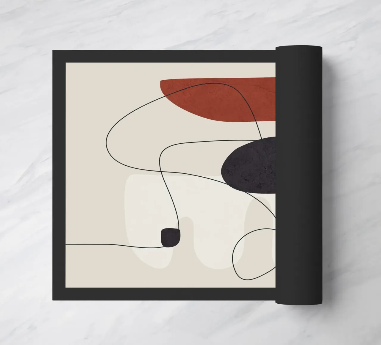 Abstract Minimal Shapes I paillasson de cityart