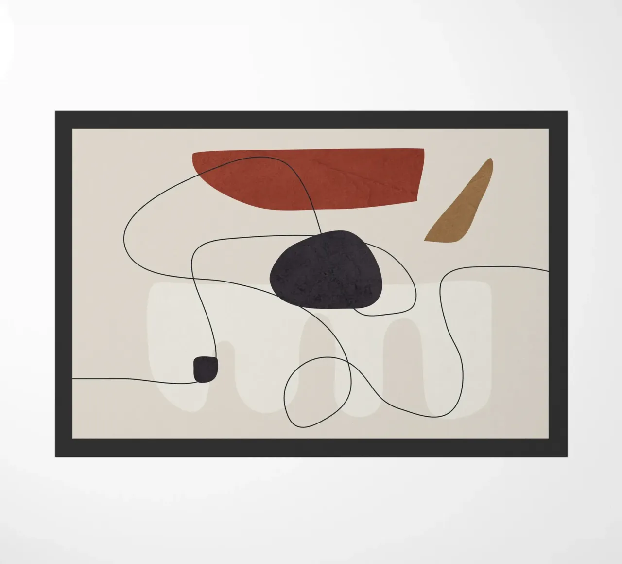 Abstract Minimal Shapes I paillasson de cityart