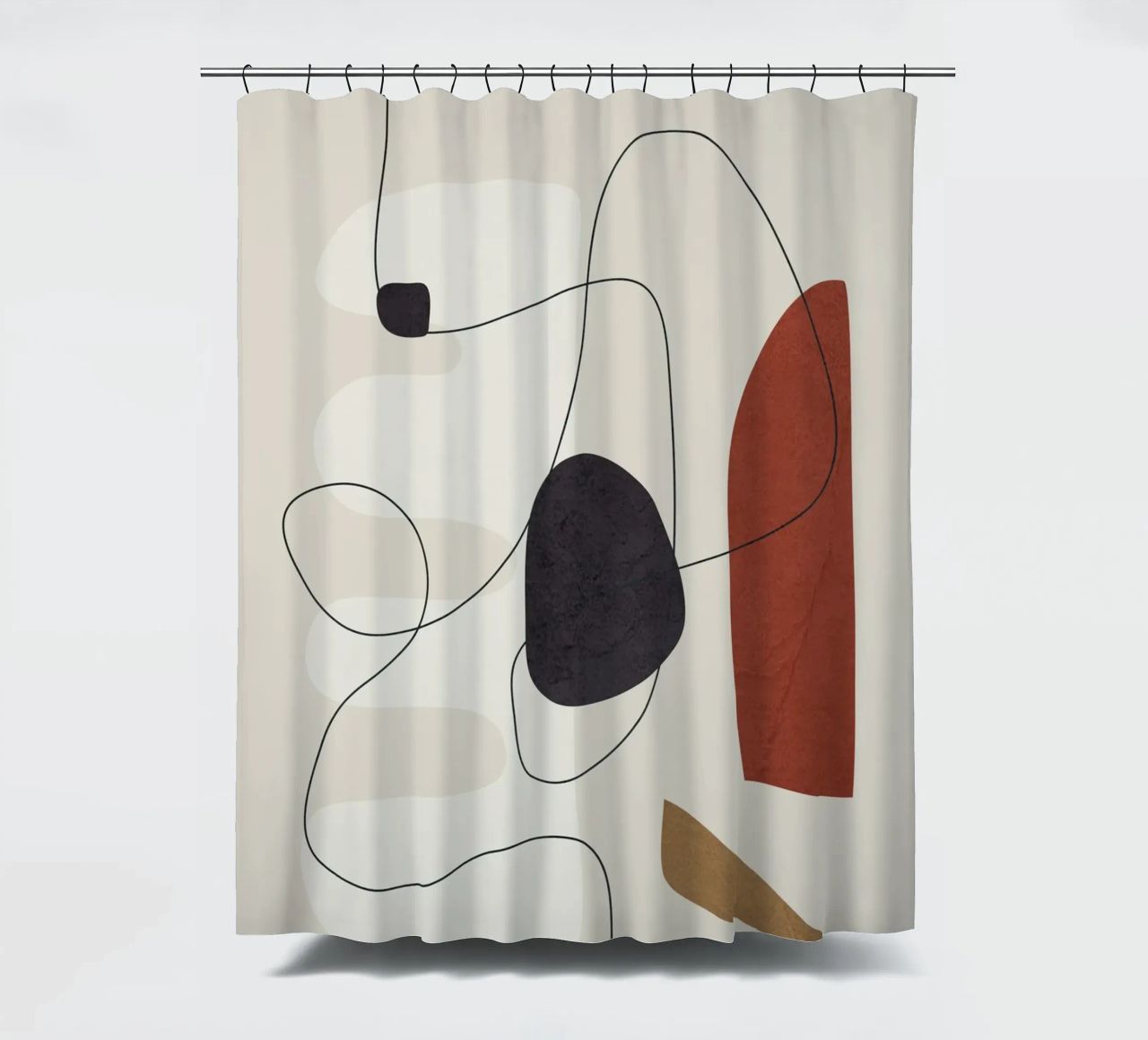Abstract Minimal Shapes I tenda da doccia da cityart