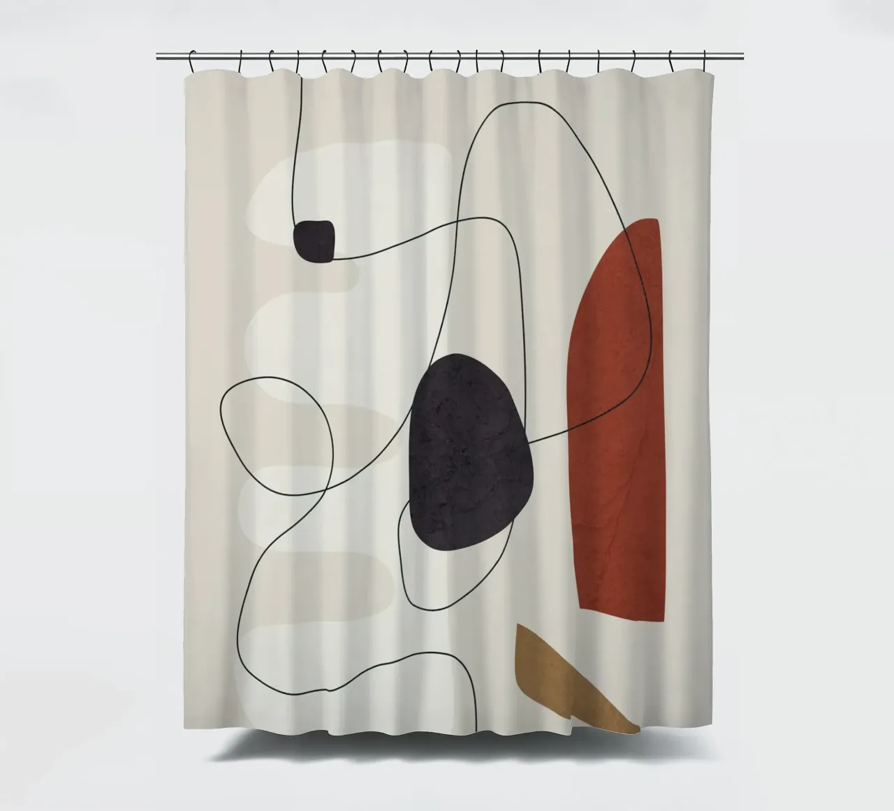 Abstract Minimal Shapes I tenda da doccia da cityart
