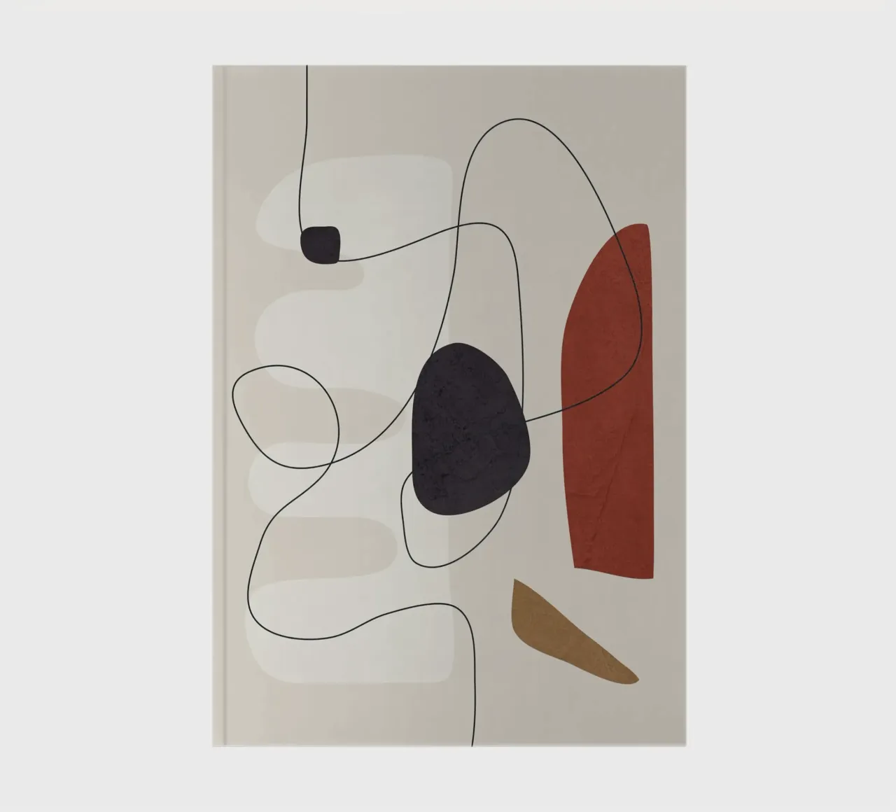 Abstract Minimal Shapes I Notizbuch von cityart