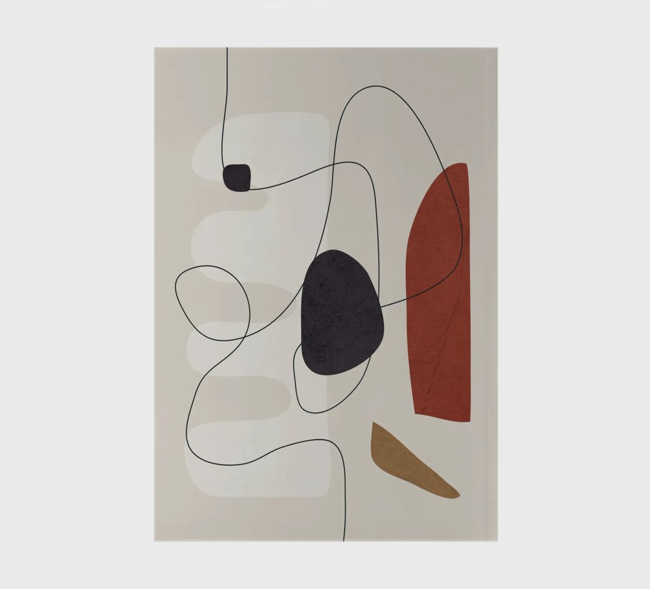 Abstract Minimal Shapes I notebook by cityart