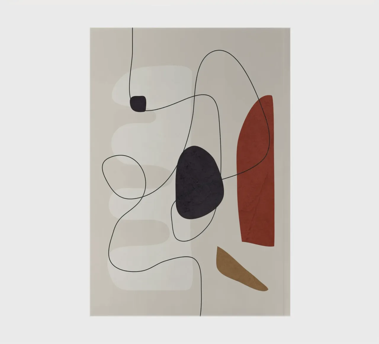 Abstract Minimal Shapes I Notizbuch von cityart