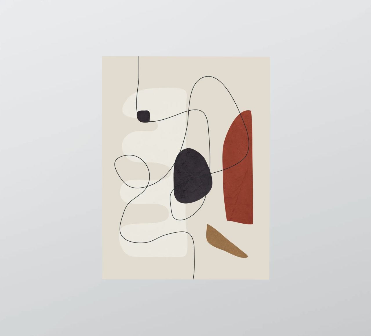 Abstract Minimal Shapes I adesivo da cityart