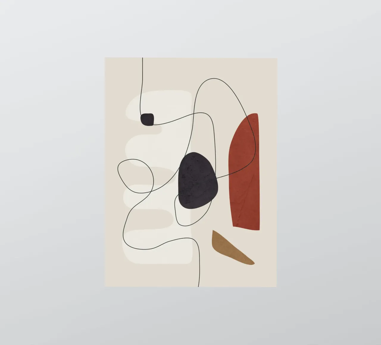 Abstract Minimal Shapes I pegatina de cityart