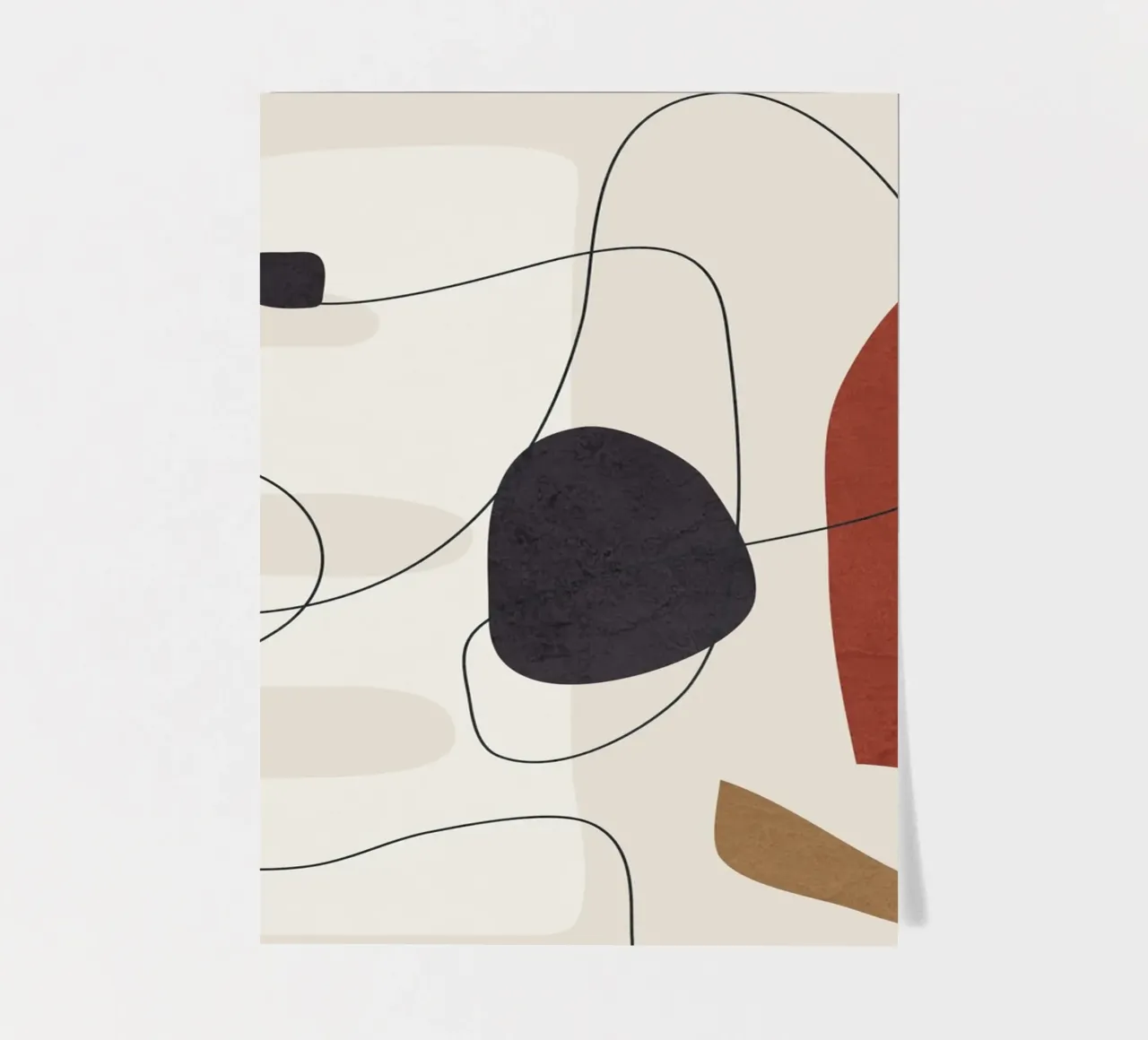 Abstract Minimal Shapes I foglio adesivo da cityart
