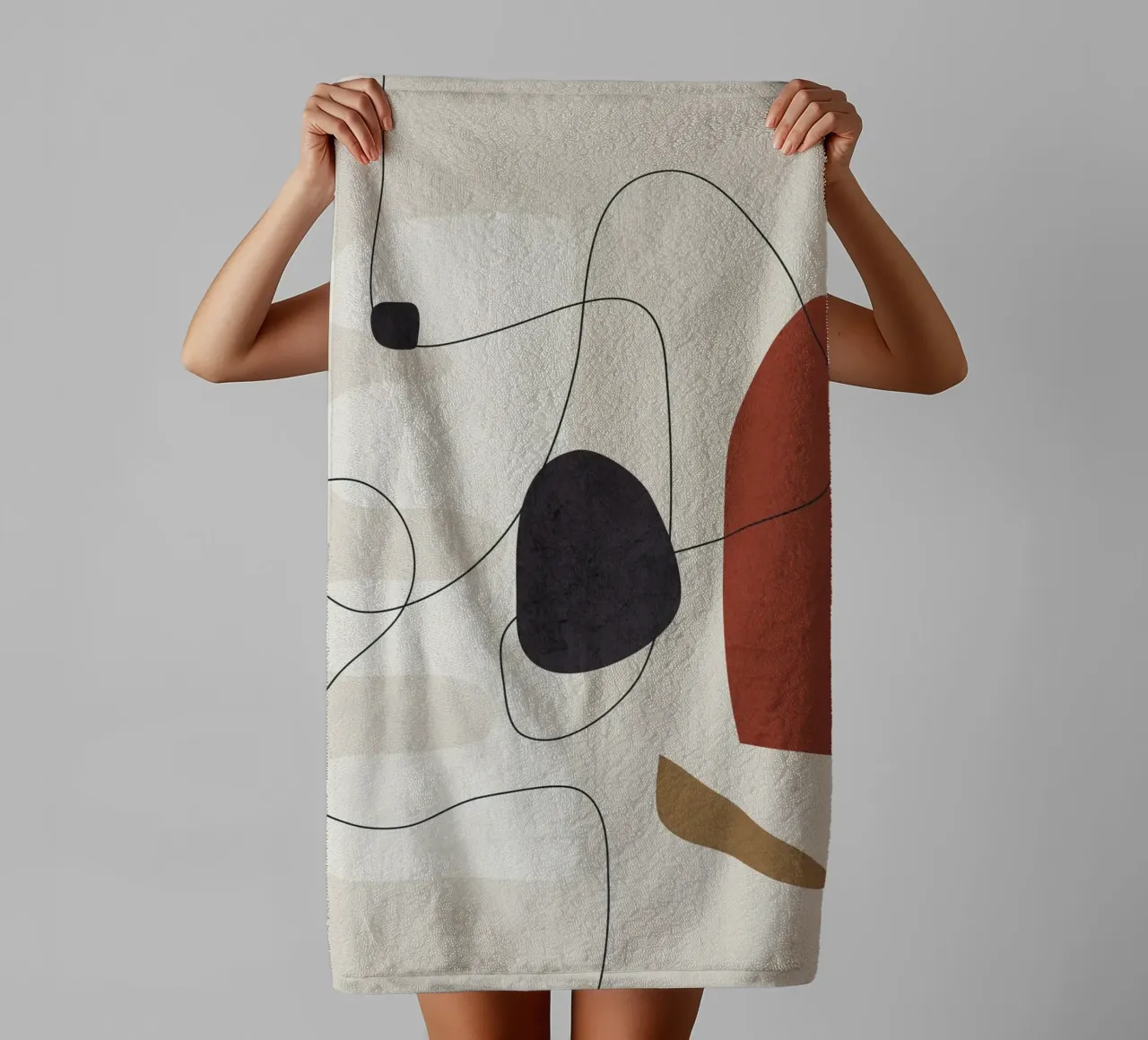 Abstract Minimal Shapes I asciugamano da bagno da cityart