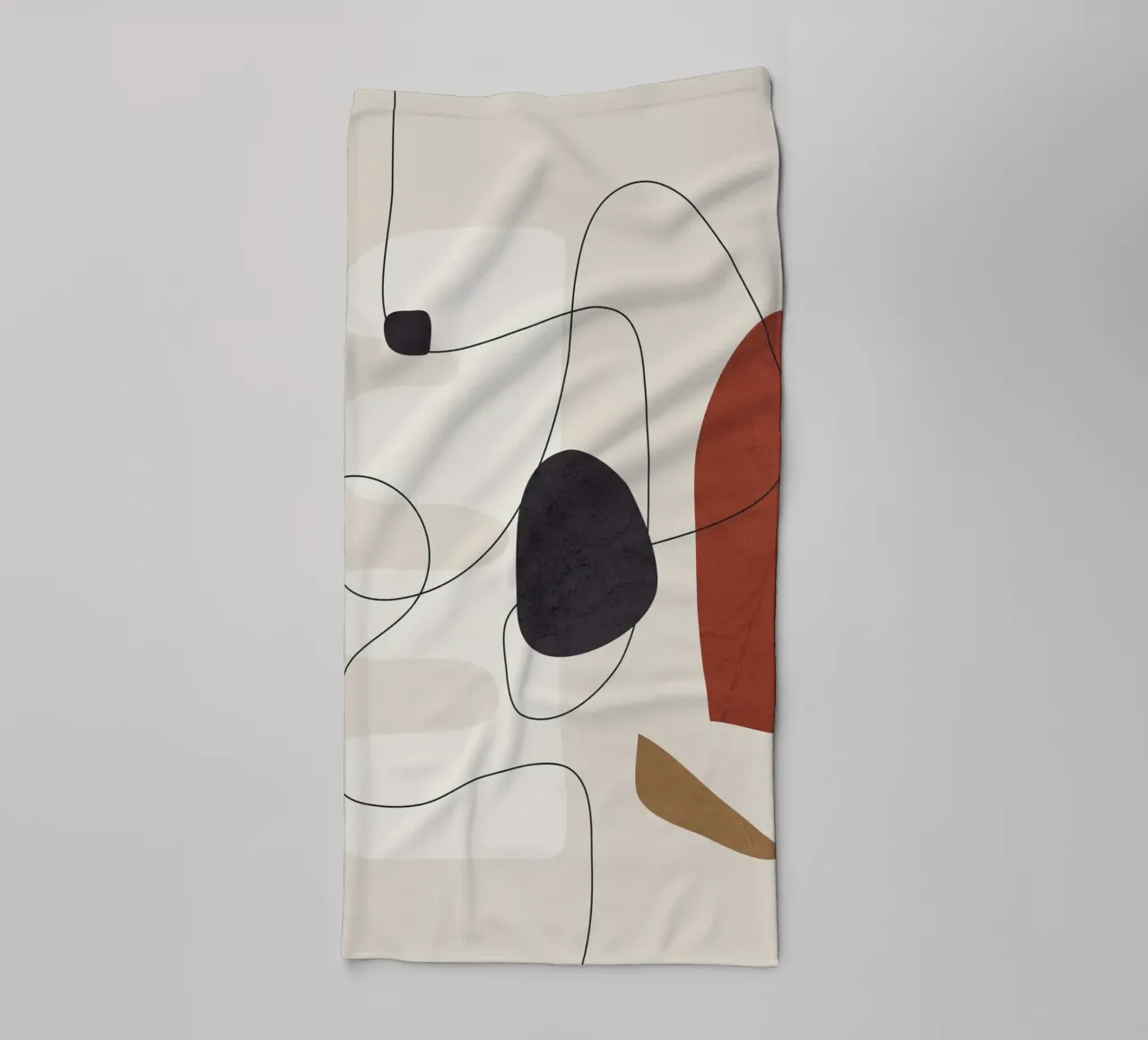 Abstract Minimal Shapes I Handtuch von cityart