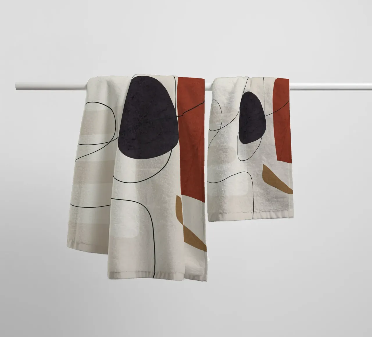 Abstract Minimal Shapes I asciugamano da bagno da cityart