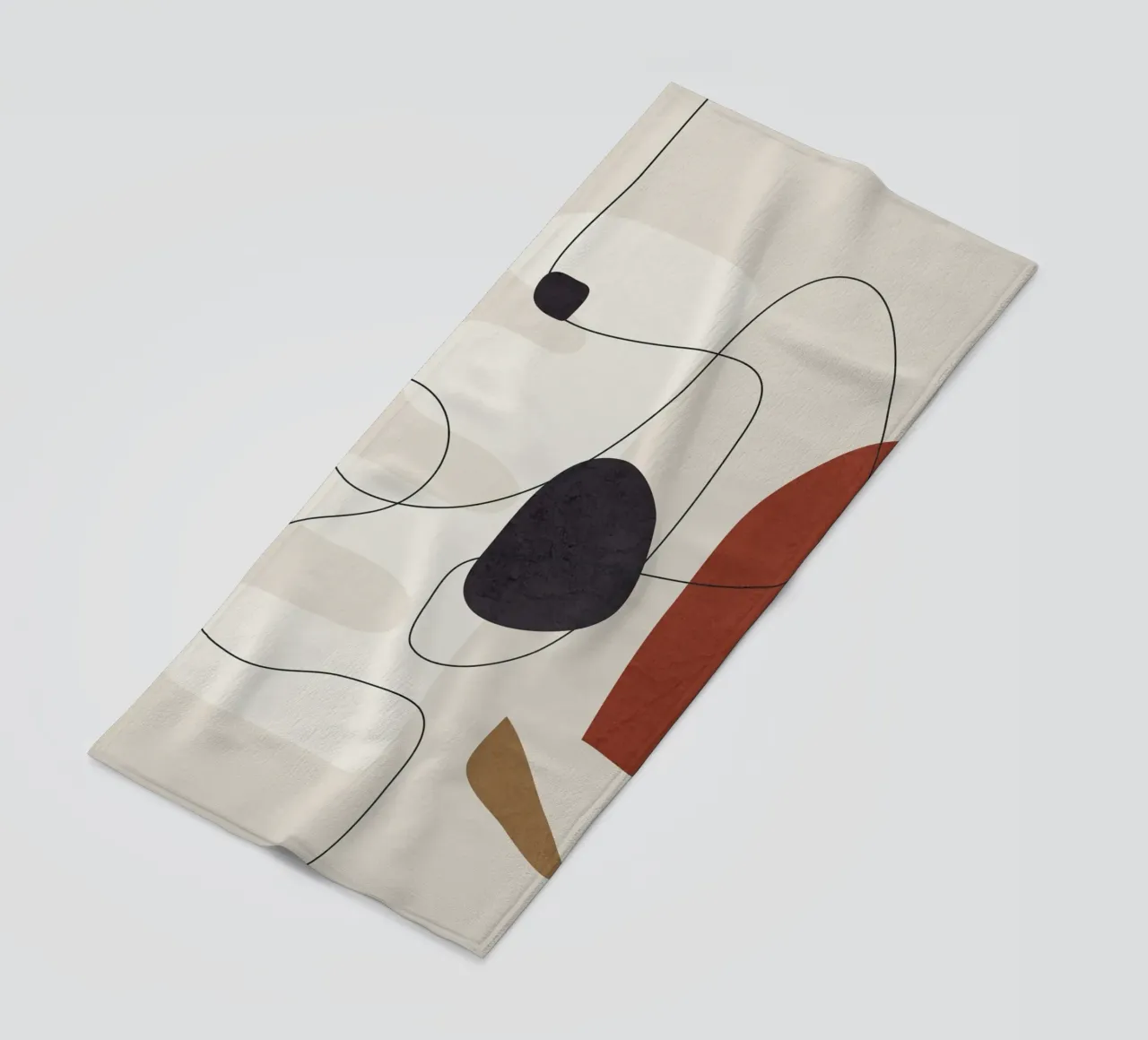 Abstract Minimal Shapes I serviette de plage de cityart